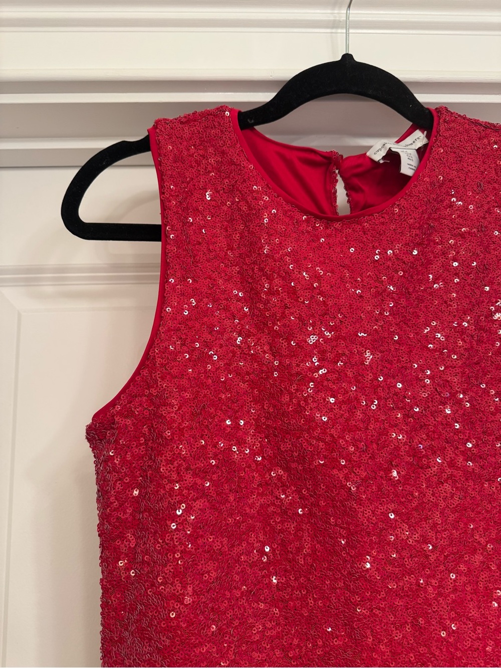 cupcakes & cashmere Red Sequin Tank Top - Picture 2 of 5